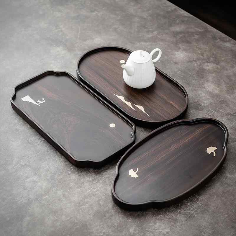 茶盤 竹製 圧縮竹 一枚板 乾泡用 茶台 トレイ お盆 家庭用 自宅用 卓上 小型 コン...
