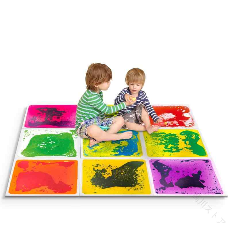 知育玩具 子供用 液体フロアマット パズルマット 幼稚園 保育園 プレイルーム PVC ...