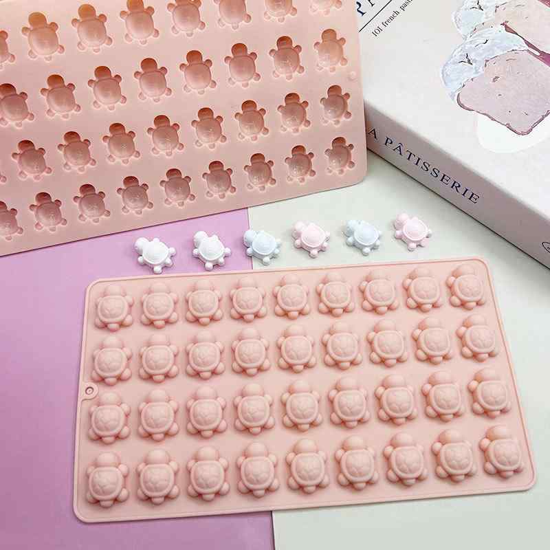 ケーキ型 菓子型 シリコン ミニ 亀 チョコレート プリン ゼリー キャンディ 抜き型...