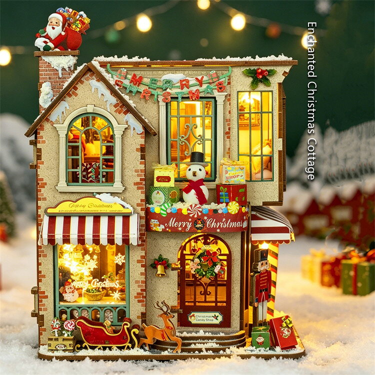 対象年齢：14歳以上クリスマスにぴったりなDIY木製組み立てハウス模型。手作りで楽しむ建築キット。子供から大人まで夢中になる工作おもちゃ ★お客様都合よりキャンセル希望の場合、出来るだけ注文から2営業日以内ご連絡お願い致します。2営業日以降になると、取り寄せ手数料が発生する場合があり、ご了承お願いします。（営業日時間 月曜〜土曜 9：00〜18：00）★沖縄など離島地域、送料は1500円になります。★モニターの環境によって、実物と色見が多少異なる場合がございますのでご了承下さい。★大変恐れ入りますがご注文後に商品が品切れとなってしまった際には、メールもしくは電話にてご連絡いたします。
