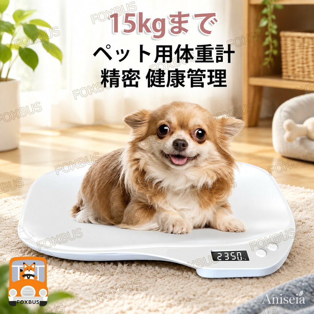 猫 ペット体重計 1g単位 15kgまで 小動物体重計 犬 うさぎ 体重計 グラム表示 精密...