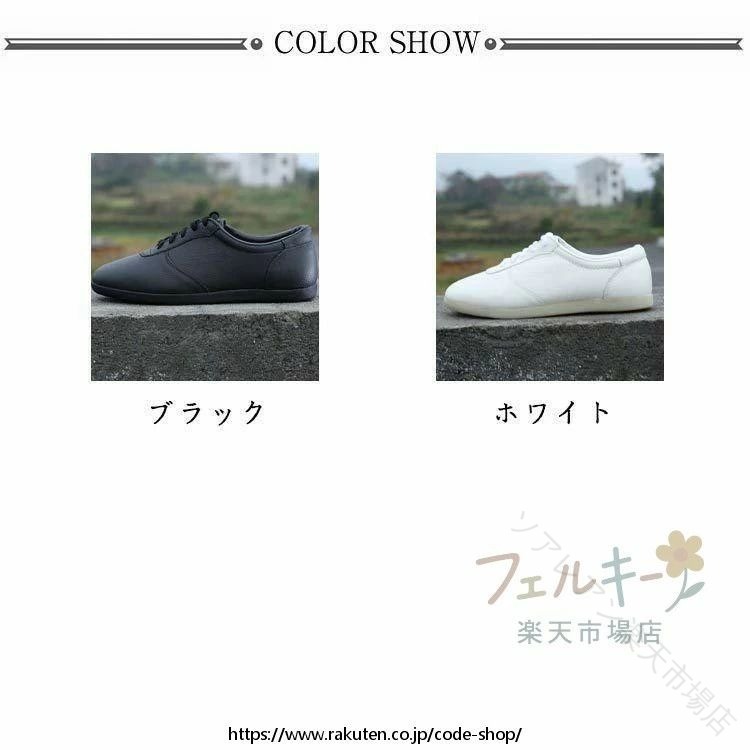 太極拳シューズ 本革 牛革 天然皮革 レディース メンズ スニーカー 靴 シューズ 紐...