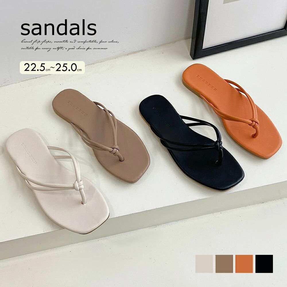 ビーチサンダル レディース 韓国 夏 トングサンダル スリッパ スクエアトゥ ローヒール サマー 人気 歩きやすい お洒落 シンプル 美脚 疲れない 99MOXC-178