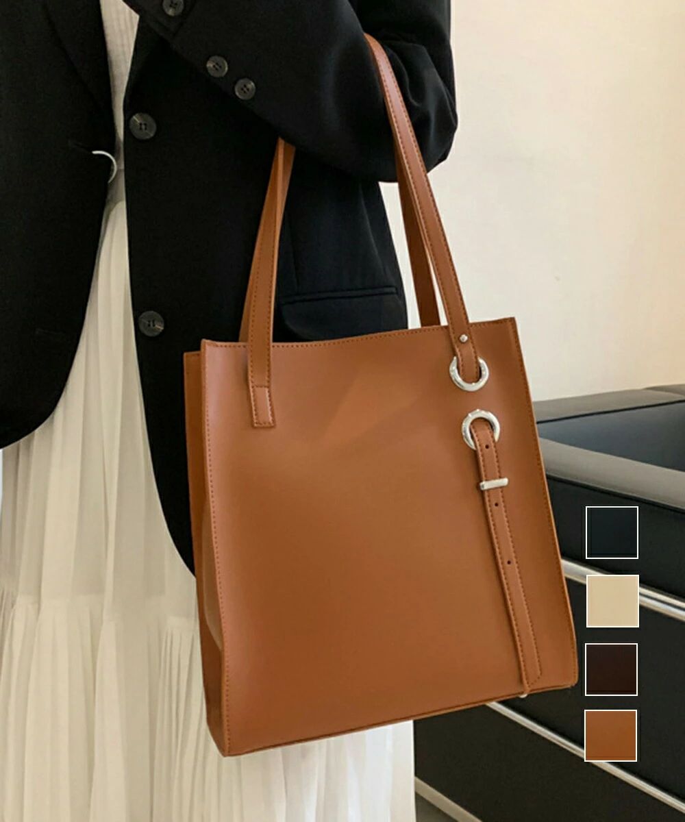 トートバッグ PUレザー レディース 縦型トートバッグ 大容量 ハンドバッグ オフィスカジュアル 鞄 ファスナー付き 肩掛けバッグ 内ポケット 手提げbag(4.0)