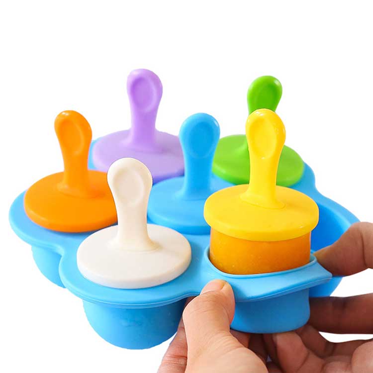 アイスキャンディーメーカー アイスキャンデー型 製氷皿 アイス型 DIY 7P アイスクリーム 夏 涼しい パーティ 手作りアイス 手が汚れない 調理器具 子供 玩具 おもちゃ フタ付き お菓子作り 製菓道具 プレゼント 引っ越し祝い こどもの日 ギフト 3