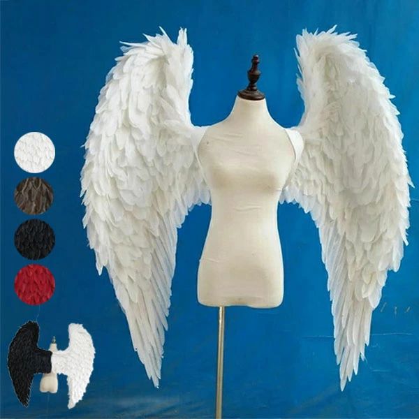 【カラー指定可能】天使 羽 コスプレ 道具翼 wing ウイング ホワイト 125cm 天使みたい 妖精 悪魔 造型可 ファッションショー パーティーグッズ 撮影 ステージ道具 イベント 文化祭 コスチューム ハロウィン クリスマス