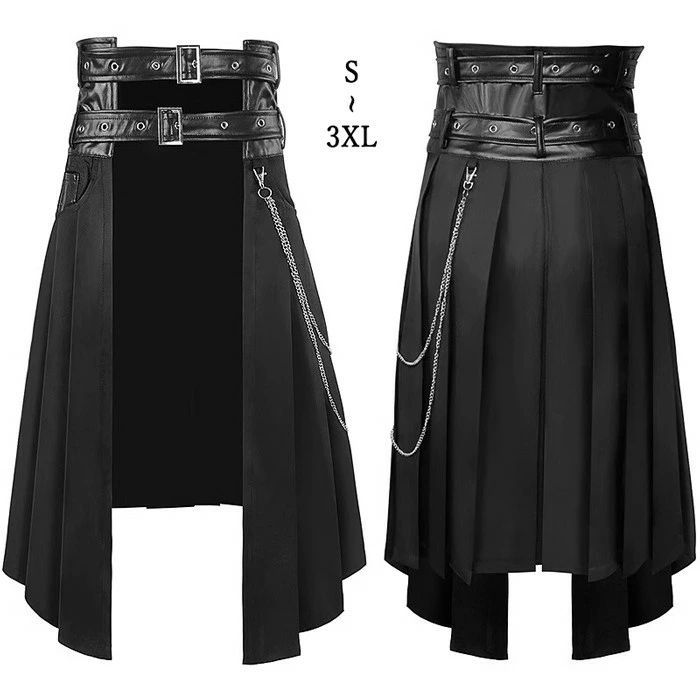 ゴシック オーバースカート ゴスロリ ブラック レイヤードスカート パンク 舞台衣装 レトロ 欧風 ヨー..