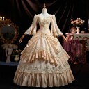 貴族 ドレス 油絵風 お姫様 衣装 カラードレス ロング 宮廷 王族服 お嬢様 舞台衣装 復古 ジュリエット ヨーロッパ ステージ衣装 オペラ声楽 撮影 西洋ド...