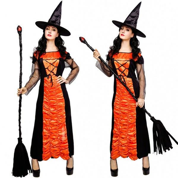 ハロウィン衣装 仮装 魔女 帽子 ワンピース ヴァンパイア Halloween コスプレ レディース 2点セット コ..