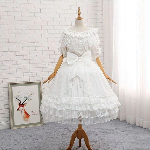 パニエ ロリータ Lolita 鳥かごパニエ レース 白 cosp