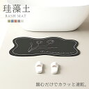 アスベスト検査済 珪藻土 バスマット ソフト 水切りマット 洗える おしゃれ ブランド やわらか 大判 速乾 吸水 超吸収 バス