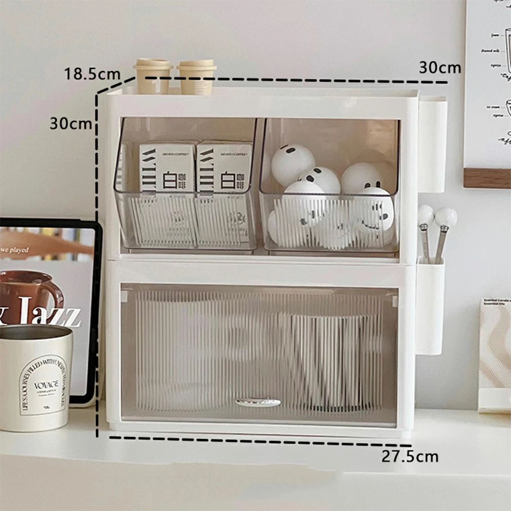 ins風 卓上 収納ケース ラック 引き出しボックス シンプル お茶 コーヒー ティーバッグ 1段 2段 収納ボ..