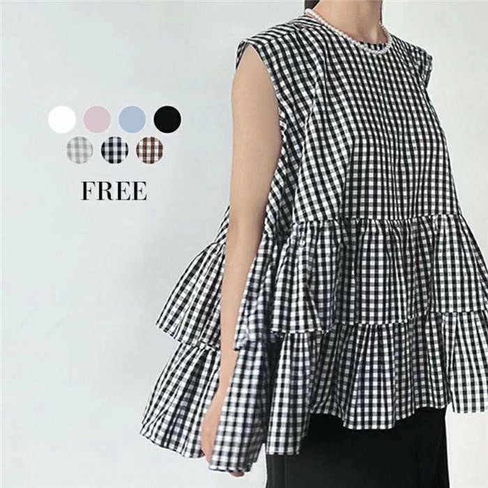 お可愛いカジュアルチュニックカット...