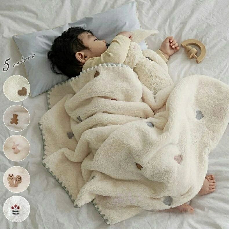 ふわふわ ふわふわ 大判 ひざ掛け 洗える ウサギ柄 ブランケット 大きめ もうふ あたたかい おしゃれ クマ柄 ひざかけ 春夏兼用 おしゃれ 可愛い 車用 掛け毛布 ひざ掛け 厚手 毛布 北欧 子供用 ブランケット ハート柄 北85*130cm ハーフケット 通年 ボア 速乾