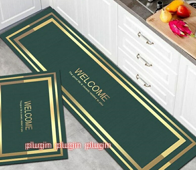 キッチンマット 洗える ウェルカム 台所マット おしゃれ 廊下カーペット オールシーズン 床保護 軽量 滑り止 お手入れ簡単 台所 キッチン 玄関 フロアマット 廊下 カーペット おしゃれ オールシーズン 2個セット/単品