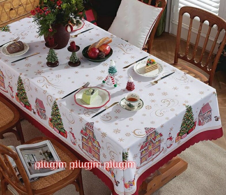 テーブルクロス クリスマス おしゃれ 長方形 テーブルカバー 撥水 部屋装飾 インテリア お祝い パーティー イベント シンプル