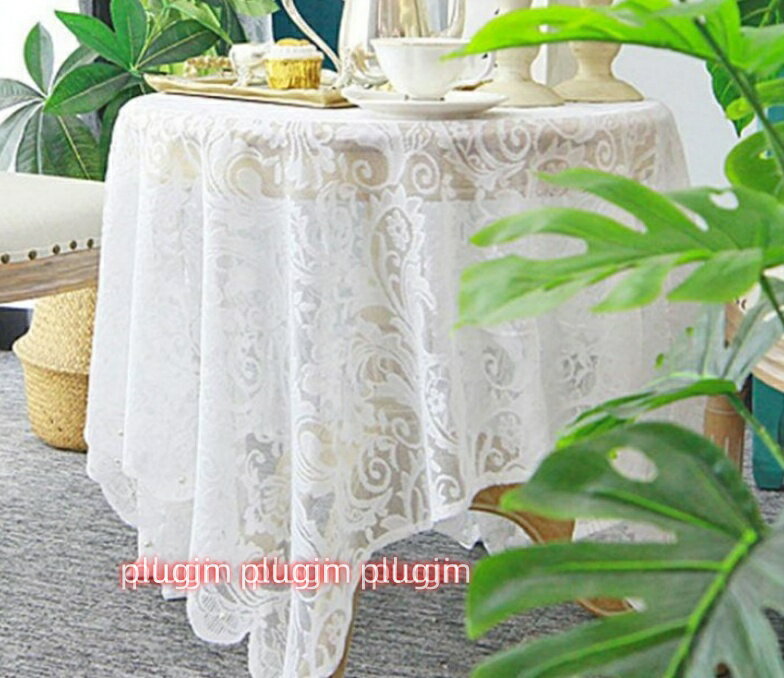 美しいレースのテーブルクロス 刺繍レースのデザイン 柔らかく繊細なジャガードの装飾がエレガントで家..