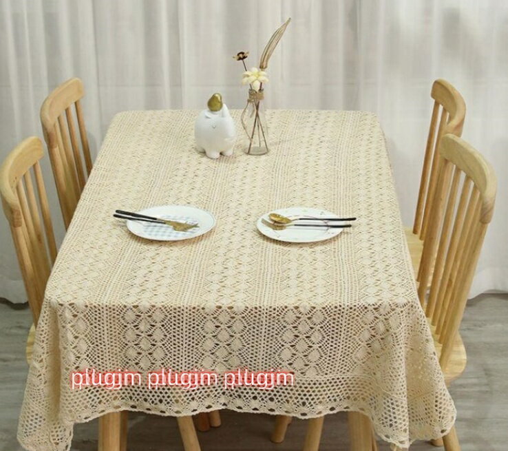エレガントな白いレースのニットテーブルクロス 長方形おしゃれなレース編みテーブルカバー レストラン/パーティー/休暇/インテリア/の装飾用 カフェ キッチン テーブルクロス 耐久性柔らかい手触りコットン生地