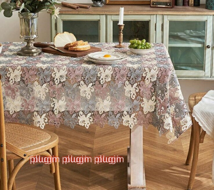 テーブルクロス 長方形クロス 白 ワインレッド シンプル ヨーロッパの田園風 レース おしゃれ 刺繍入り 薔薇花柄 ローズ柄 テーブルマット デスクマット テーブルカバー 滑り止め ホテル 結婚式 パーティー エレガント 食卓 模様替え ゴージャス