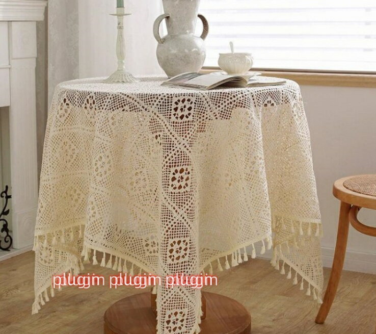 テーブルクロス レース きれい 白 食卓 冷蔵庫 マット テレビカバー レース編み 防塵 パーティー 結婚式の宴会の装飾 テーブルクロス 北欧 レーステーブルクロス 快適な家ヨーロッパスタイルのニットフラワーデザイン の 食卓 カバー