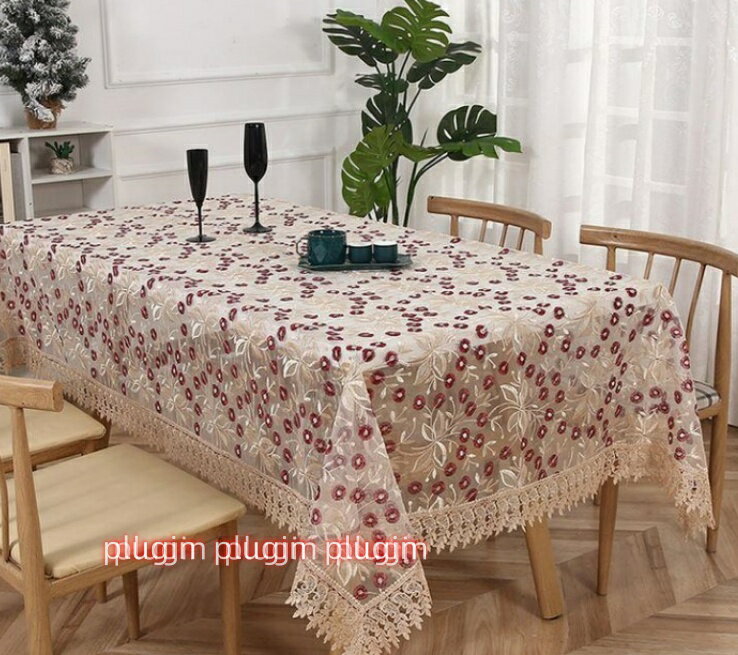 刺繍テーブルクロス レース刺繍の小さなテーブルクロス 刺繍フラワーテーブルクロス ベッドサイドテーブルクロス メッシュソファカバー 小さなコーヒーテーブル用のテーブルクロス 柔らかい 快 通気性 洗える