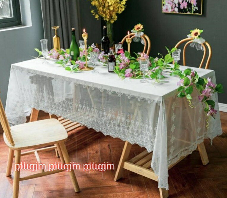 テーブルクロス レース 長方形 北欧 テーブルカバー 快適 ヨーロッパスタイル シンプル 花柄レーステーブルクロス パーティー 結婚式 ..