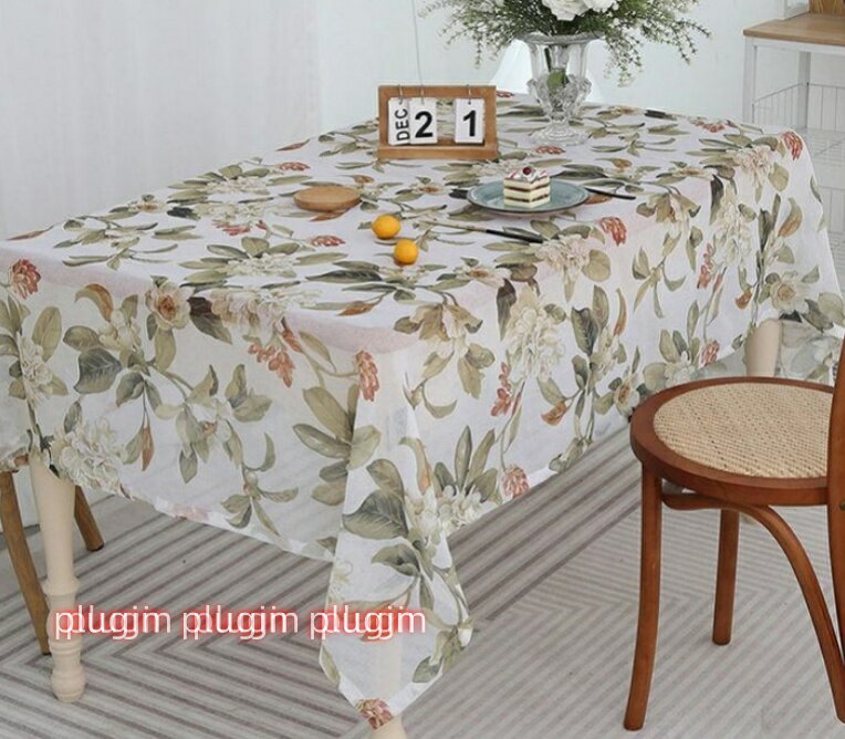 テーブルクロス 綿混 生地 木の枝と鳥柄 ベージュ カジュアル 北欧 おしゃれ リビング モダン 可愛い 洗える ダイニング ポリエステル やわらかな肌触り 布 ボタニカル 植物 ナチュラル シンプル テーブルカバー ソファー マルチカバー