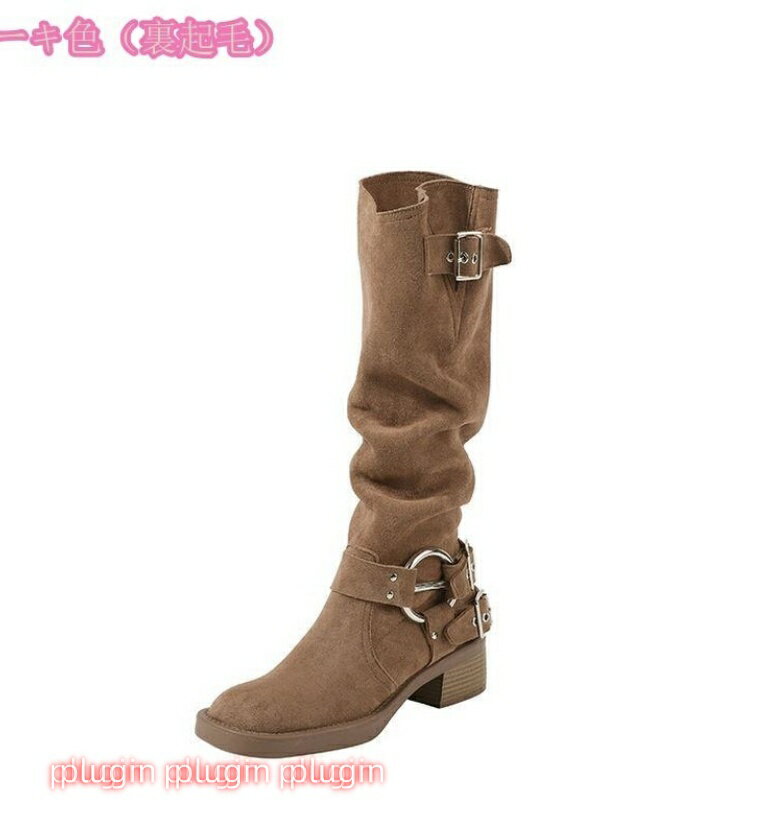 レディース エンジニアブーツ 5cmヒール 美脚 チャンキーヒール 痛くない 履きやすい くしゅくしゅブーツ ウエスタンブーツ ロングブーツ 秋冬 ダンスブーツ 衣装 コスプレ 細身 歩きやすい 疲れない 厚底ブーツ キャバ