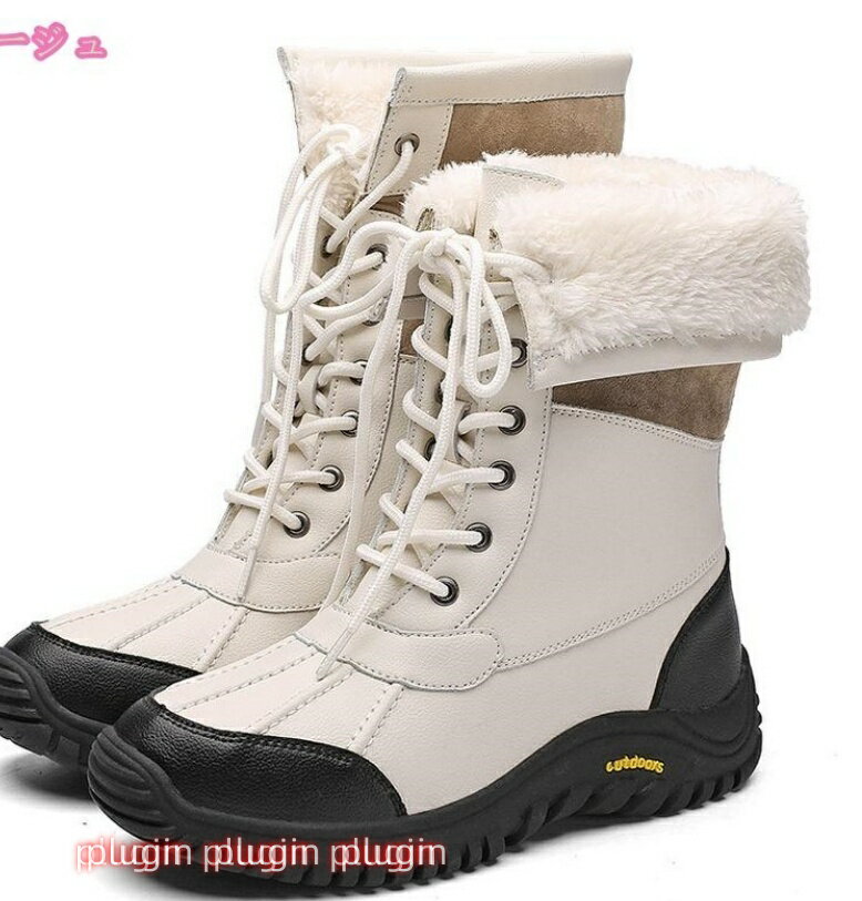 スノーブーツ レディース スノーシューズ ジュニア 雪遊び 裏起毛 ショットブーツ 冬靴 綿靴 裏ボア 防..