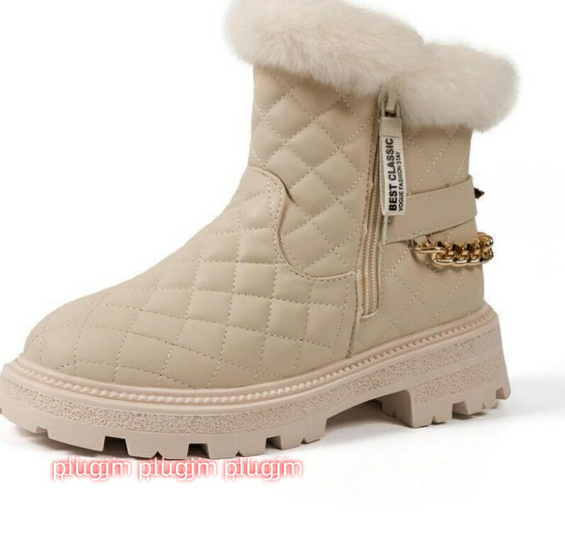 表地：puメイン素材：綿【 サイズ】： 22.5cm 23cm 23.5cm 24cm 24.5cm 25cm 25.5cm 26cm 防滑、防水、防寒機能を備えたスノーブーツは、この秋と冬に最適です。【内側ボアで暖かい】防寒靴には内側全体...