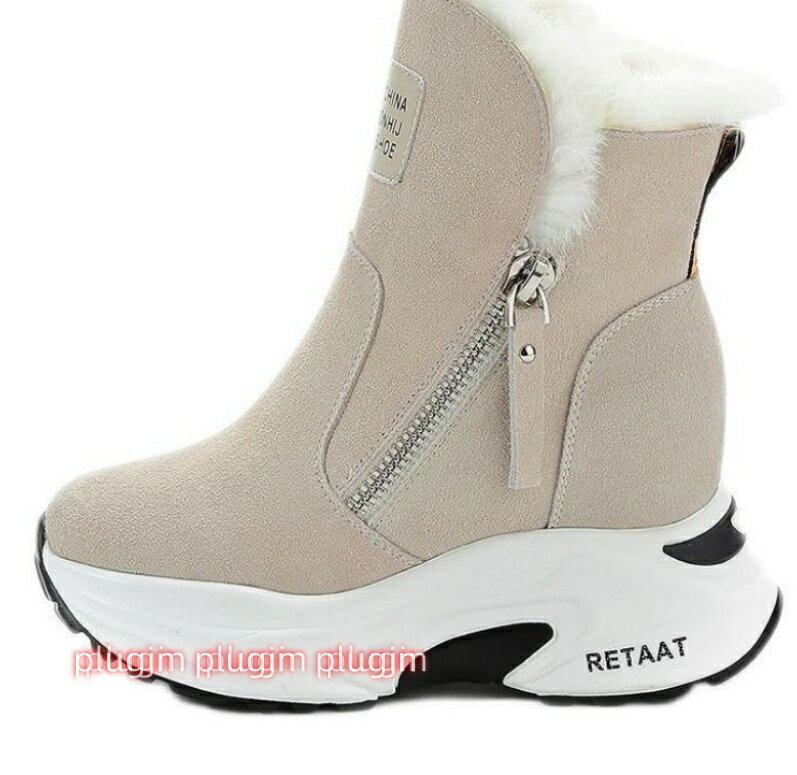 スノーブーツ メンズ レディース 防寒シューズ ファー飾り おしゃれ美脚 冬靴 雪用靴 スノーシューズ ウインターシューズ 防寒ブーツ 長靴 裏起毛 ボア 暖かい 厚底 滑り止め 軽量 北海道 防水ブーツ ウィンターブーツ 防水