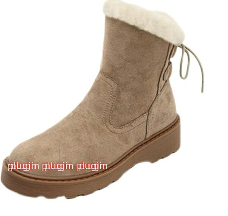 ムートンブーツ レディース 防寒ブーツ スノーシューズ サイドジップ スノーブーツ シープスキン 撥水..