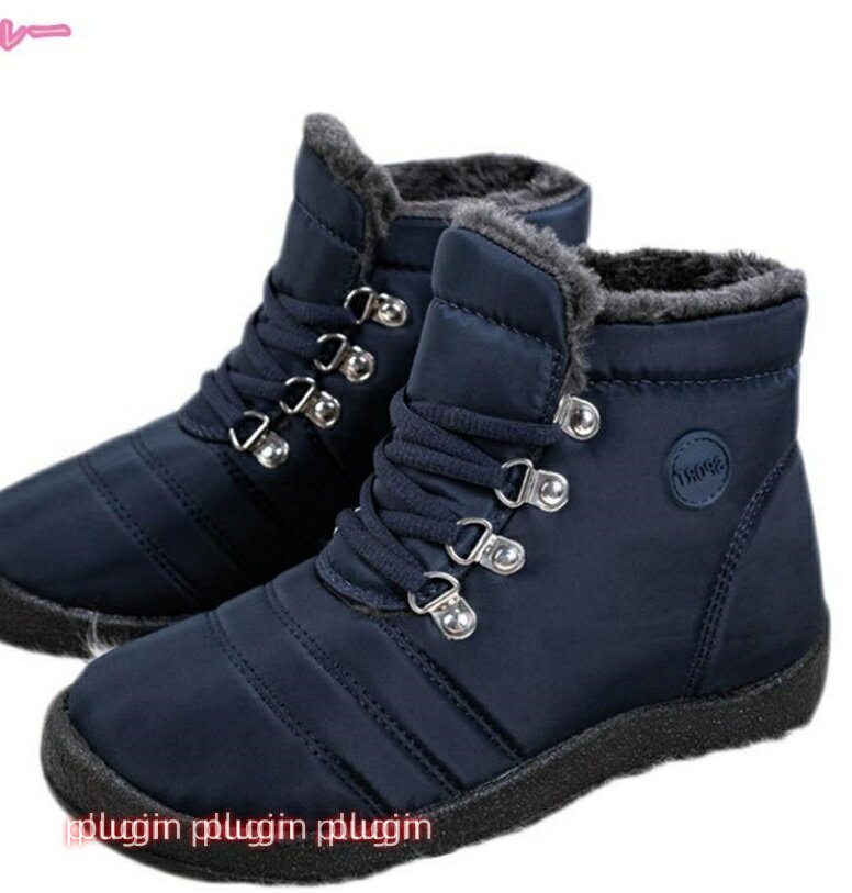 スノーブーツ レディース 防寒シューズ 防水 軽量 滑り止め ショート 防滑 冬 防水 スニーカー カジュアル 学生 レースアップ ブーツ 無地 大きいサイズ 通勤 通学 裏起毛 滑り止め スノーシューズ 冬靴 雪靴