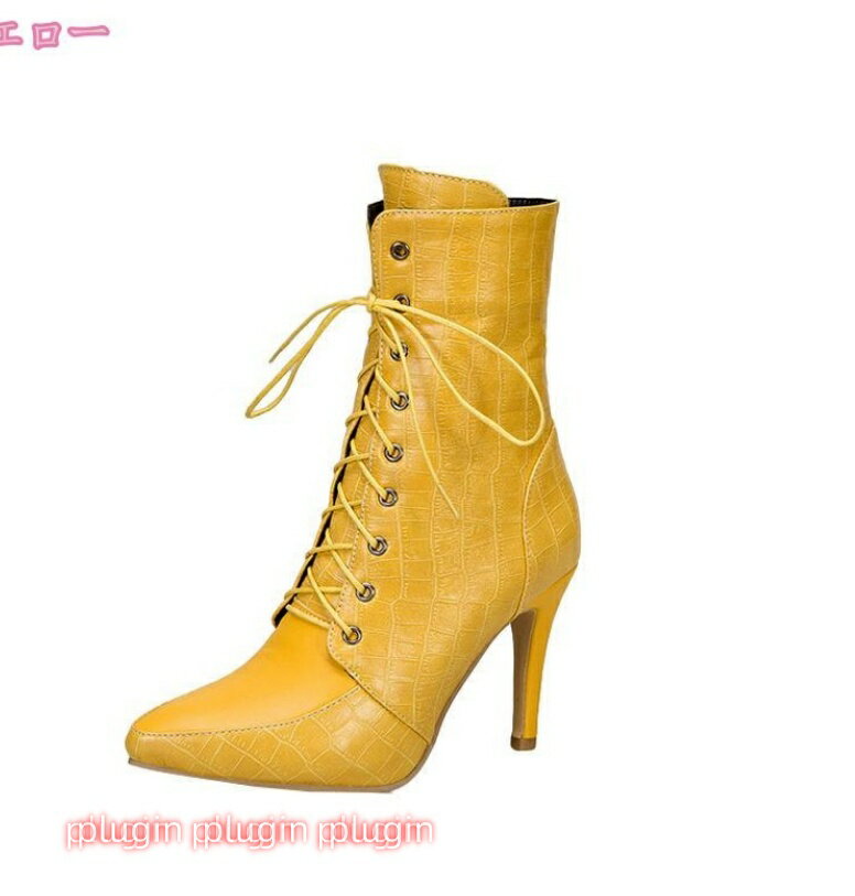 ショートブーツ レースアップブーツ ポインテッドトゥ ブーツ 編み上げブーツ レディース 靴 秋冬 ショート丈 ピンヒール ハイヒール 編み上げブーツ ショート アンクルブーツ コスプレ パーティー 大きいサイズ 通勤 オフィス