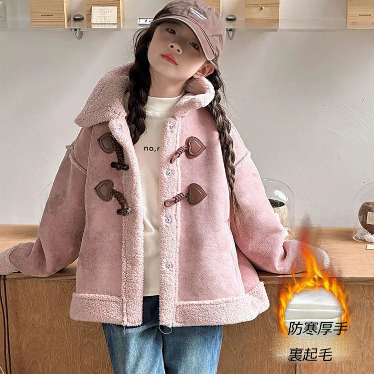 激安 ムートンコート モッズコート 裏ボアジャケット 裏起毛 総裏 韓国子供服 ボアコート 裏ボア アウター キッズ ボアコート 男の子 上着 トップス ボタン 兄妹お揃い ブラウン 長袖 大きいサイズ 120〜170 ポケット付き チェスターコート トレンチコート カーキ ピンク