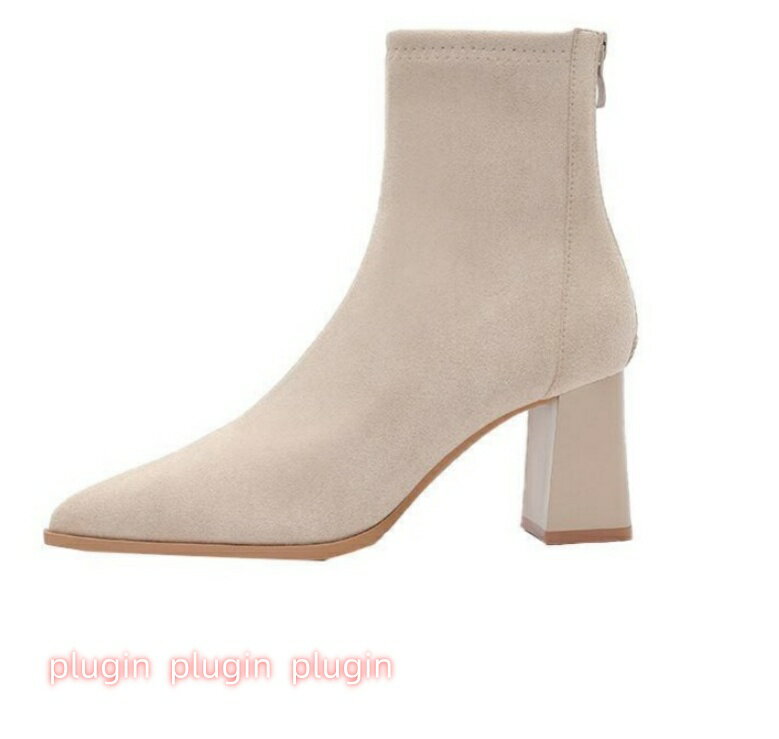 太めヒール ブーツ レディース ポインテッドトゥ 美脚 ヒール 7cm 小さいサイズ 歩きやすい ショート ブーツ ハイヒール ブーティ レディース ファッション ショートブーツ ワークブーツ おしゃれ フェミニン