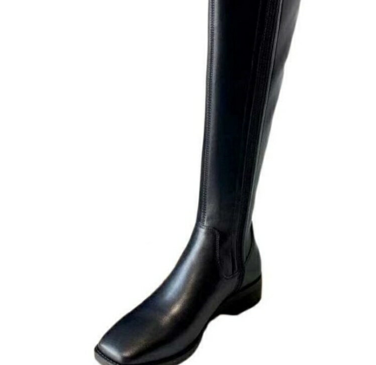 長靴 ブーツ レディース ロングブーツ サイドジップ ローヒール 太めヒール 痛くない 歩きやすい 軽量 秋冬 大きいサイズ ジョッキーブーツ エンジニア 歩きやすい カジュアル 春 秋 冬 防滑 幅広