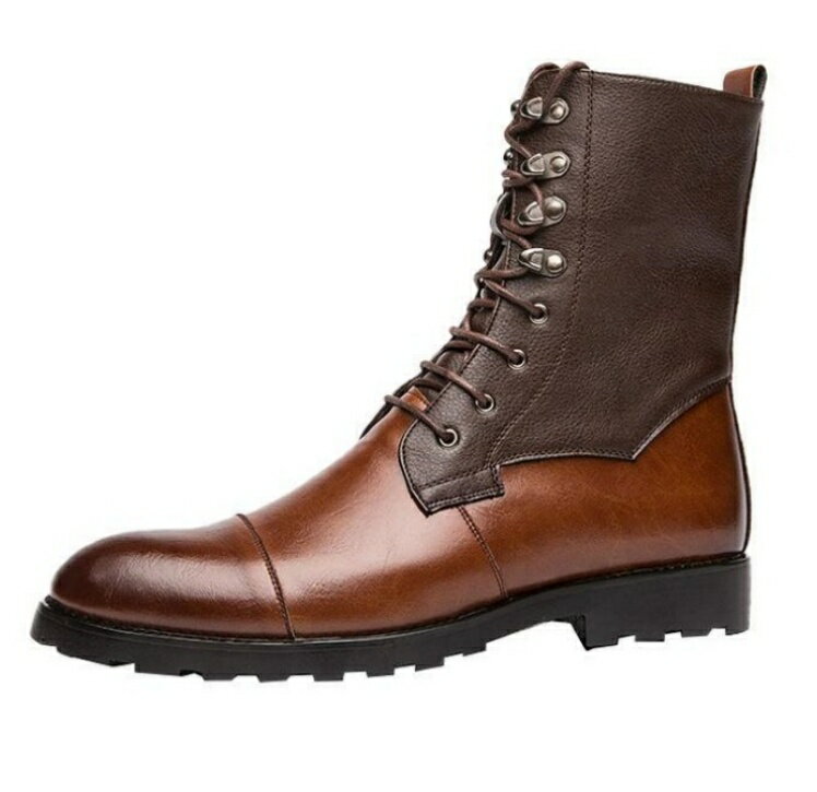 ブーツ メンズ 軽量 ビジネスブーツ ハイカット カジュアルブーツ 革靴 幅広 編み上げ おしゃれ 紐靴 ファッションブーツ ブーツ メンズ エンジニア チャッカ ワーク 靴 ローヒール ポインテッドトゥ ショートブーツ バイク