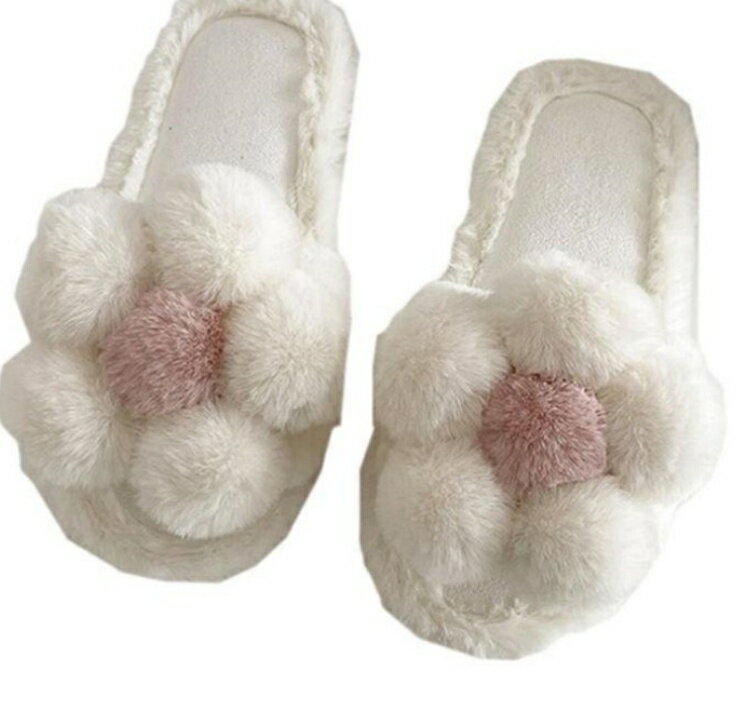 ファーサンダル フラワー レディース スリッパ サンダル 歩きやすい ぺたんこ 可愛い 秋冬 フラット ミュール ふわふわ もこもこ あったか 室内履き 来客用 ルームシューズ ミュールサンダル 外履き かわいい 美脚 ファー
