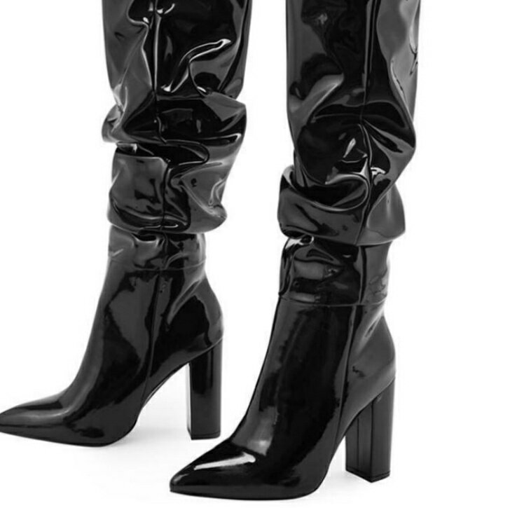 ロング 太ヒール ジョッキー 袴ブーツ 卒業式 衣装 セクシー ハイヒール 歩きやすい 痛くない レディース 長靴 走れる 通勤 通学 COSPLAY お呼ばれ