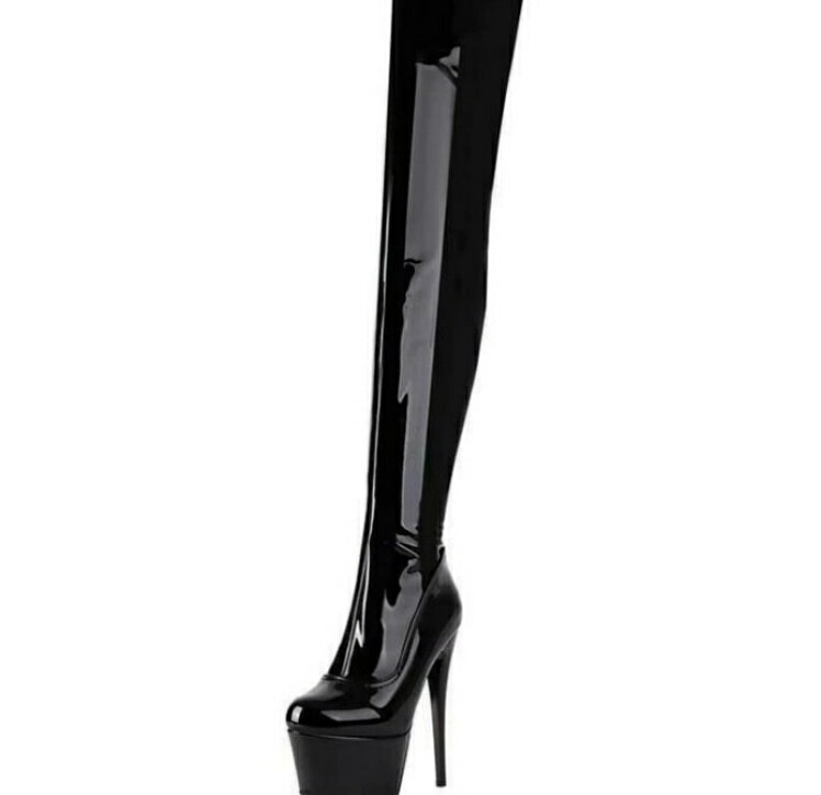 厚底ブーツ レディース セクシー ニーハイ ピンヒール 防風 ロング 滑り止め サイドジッパー付 膝丈 ハイヒール 長靴 美脚 おしゃれ 細身 エナメル 歩きやすい ポールダンス