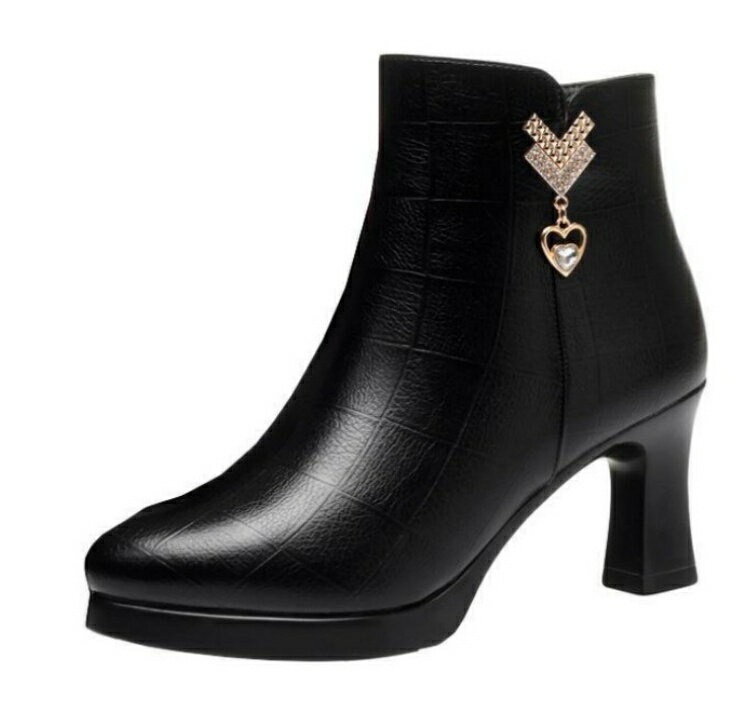 レディース ショートブーツ サイドジップ チャンキーヒール ファー 大きいサイズ プラットフォーム ハイヒール 痛くない 歩きやすい 美脚 裏起毛 セクシー ブーティー 防寒 履きやすい カジュアル ビジネス 暖かい