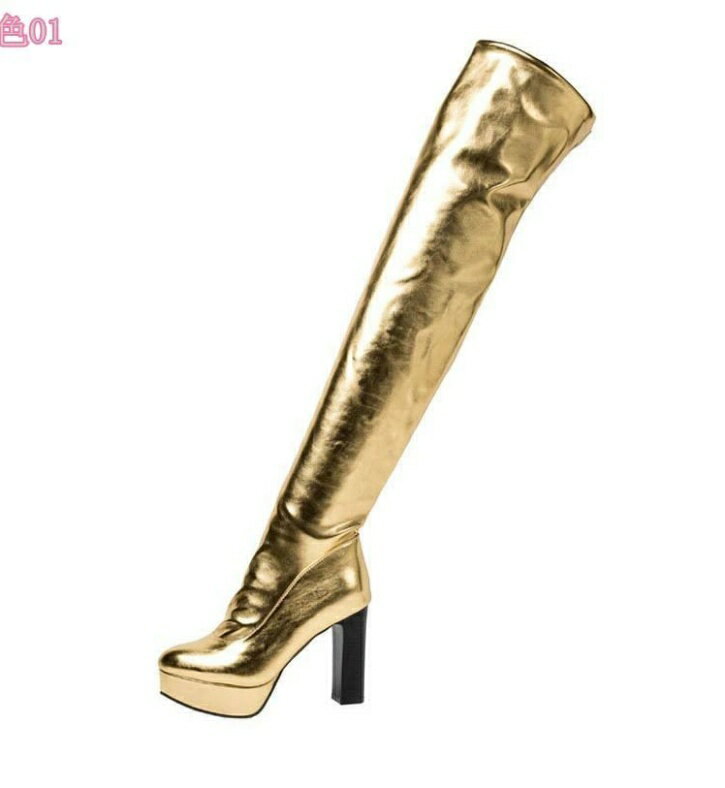 ロング 厚底 サイハイブーツ レディース セクシー 細身 コスプレ ハイヒール 歩きやすい 安定感 春 秋 冬 おしゃれ フェミニン 太ヒール 履きやすい ブーティ セクシー 幅広