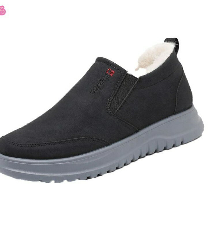 スノーシューズ 男性用 ウインターブーツ メンズ 裏起毛 ショート丈 ブーツ 冬用 防寒対策 歩きやすい おしゃれ 耐磨耗 耐久 カジュアル 保温 滑り止め スリッポン 短靴 シンプル ウォーキング 室外 疲れにくい アウトドア