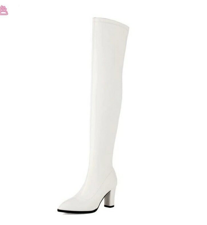 ハイヒール ロングブーツ レディース 太めヒール ポインテッドトゥ セクシー サイドファスナー 履きやすい 歩きやすい おしゃれ 美脚 着痩せ 同窓会 披露宴 お呼ばれ パーティー 長靴 ポールダンス