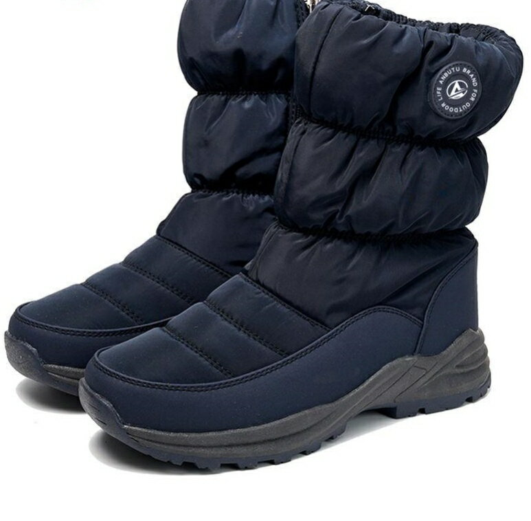 スノーブーツ ショートブーツ 防水 蓄熱 保温 防寒 暖かい クッション性 メンズ レディース 男女兼用 内側ファスナー スノーシューズ 防寒靴 軽量 滑り止め 脱ぎ履き便利 通勤 通学用 防寒防滑雪靴 ウィンター ブラック グレー