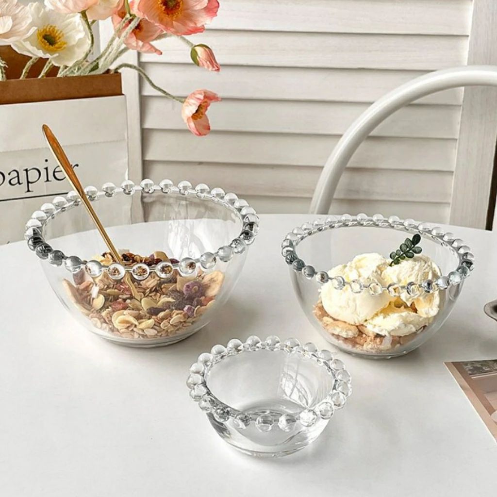ガラスボウル ガラス食器　70ml 280ml 520ml おしゃれ 小皿 ガラス 小鉢 クリア 食器 かわいい デザー..