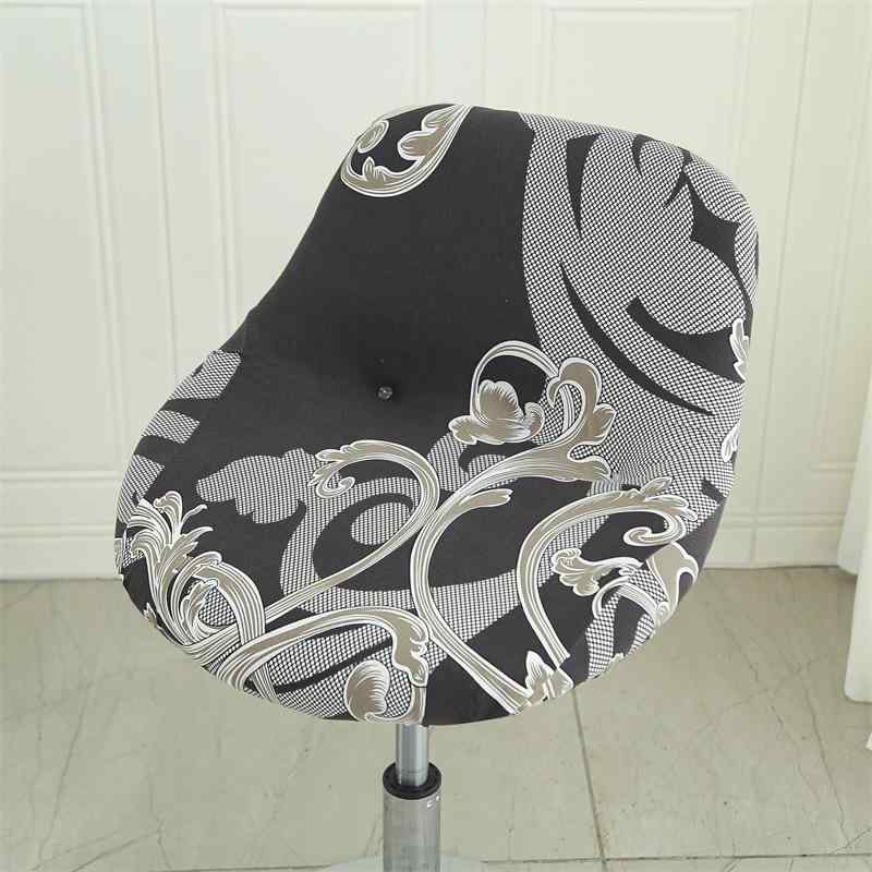椅子カバー 弾力 全包み 店舗 レジ 家庭 汎用 スツール カウンター レストラン ポリエステル 伸縮性 オールシーズン モダン シンプル 特殊形状 アイボリー ブラック グレー