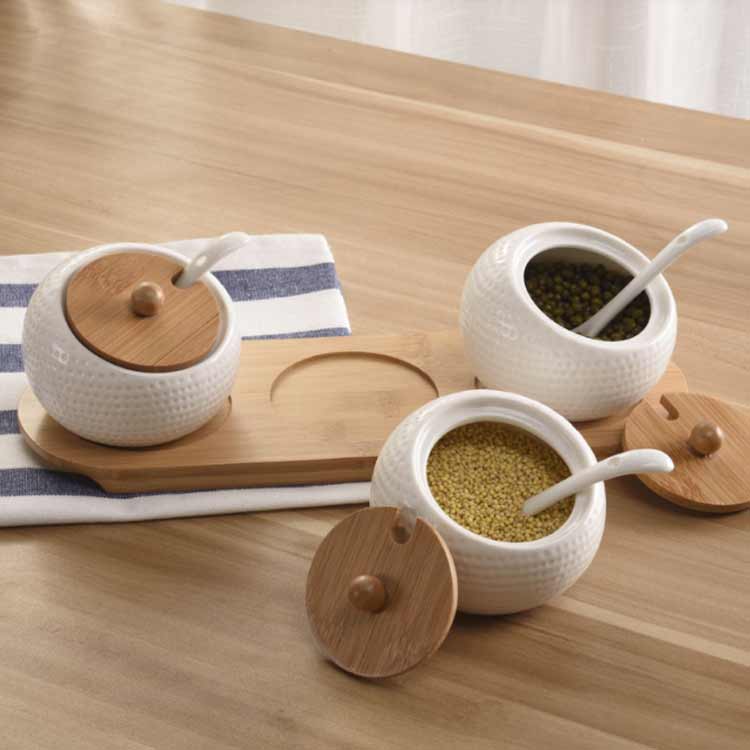 砂糖 北欧風 調味料ボックス 調味料入れ 砂糖 卓上 陶器 容器 3個セット 業務用 使いやすい セラミック