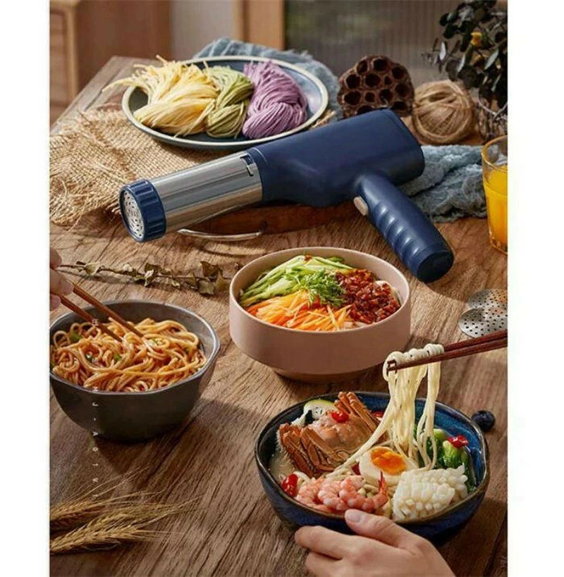 1.5mm 極細モンブラン電動絞り機 5種類の麺金型 モンブランしぼり器 モンブラン絞り機 製麺機 電気麺プレス機 家庭用DIY 2